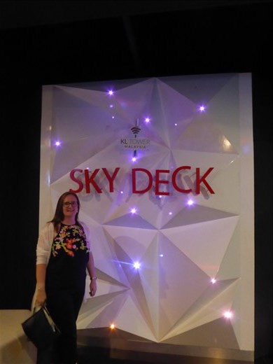 At Ania the Sky Deck in the KL Tower