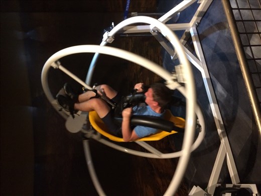 Jason gets dizzy at the Science Centre