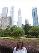Ania outside the Petronas Towers: by jasonmarshall22, Views[162]