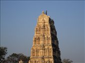 extravagant temple building complementing plain blue sky. Hampi, India.: by jathin, Views[467]