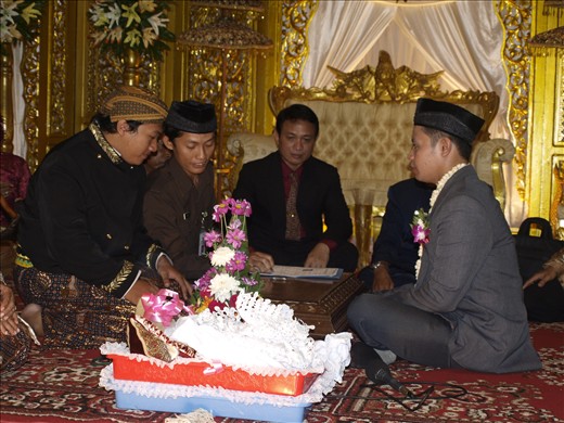 The headman confirmation about the Bride and the Bridegroom