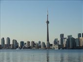The city of Toronto is the capital of Canada and one of the most diverse cities in North America. The city's skyline is easily recognizable and prominently features the CN Tower, seen here during a beautiful Summer's day.  : by jaxfotos, Views[688]
