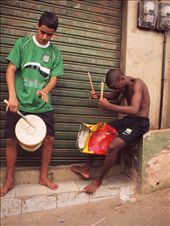 Youth of Rocinha useing makeshift drums practicing for Carnival.: by jayeveryday, Views[179]