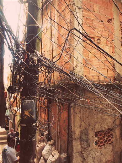 Bootleged power suplies to the 200,00 ocupants of Rocinha Favela