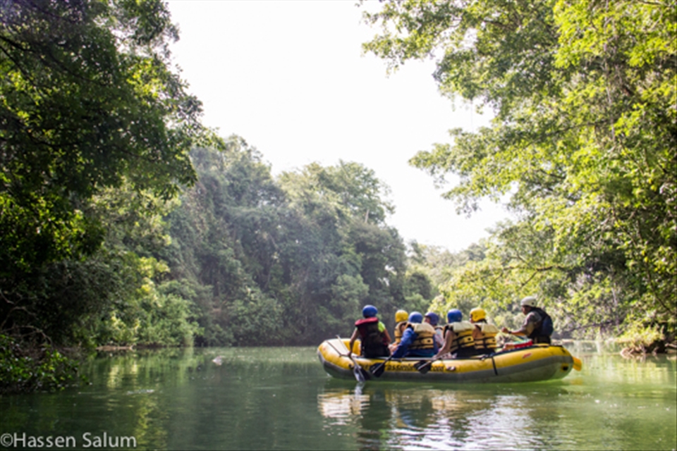 Picture taken for the ATTA. Rafting on Lacandon River, Chiapas.