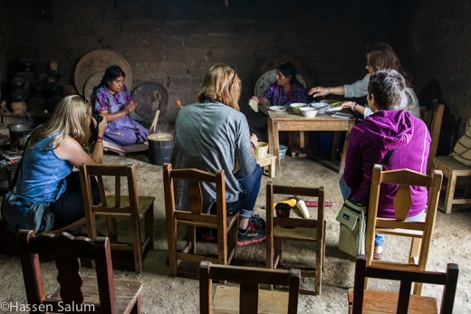 Picture taken for the ATTA. Visiting a Mayordomo's home in San Juan Chamula.