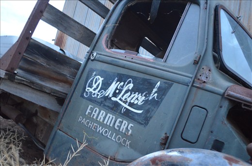 A Door on an old Bedford Truck Reminds Us of Simpler Days and Loved Ones Passed