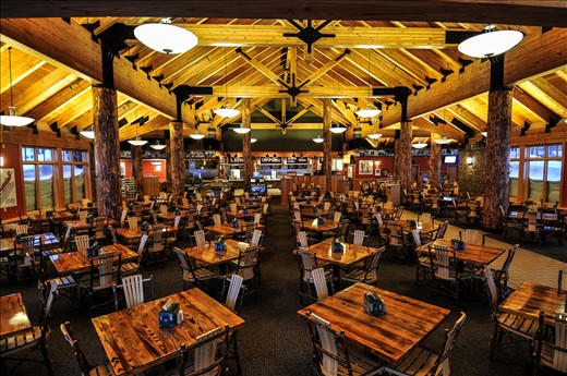 Crystal's Campbell Lodge offers a place to eat and rest for the tired skier.