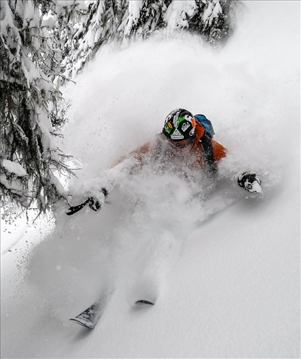 Pockets of deep powder can be found off the marked runs.