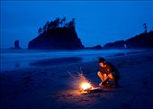 Cooking over a fire on the Olympic Peninsula: by jeffsullivan, Views[147]