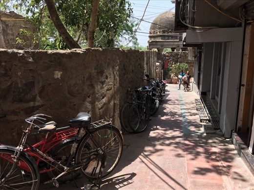 Hauz Khas village, outside our Air BnB