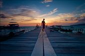 Early on Koh Rong Island, Cambodia. Lone fisherman prepares to set sail.: by jemalee, Views[525]