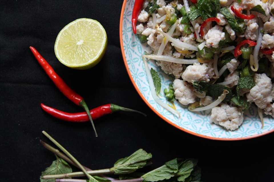 Laap Kai, Fresh Laos Chicken Salad 