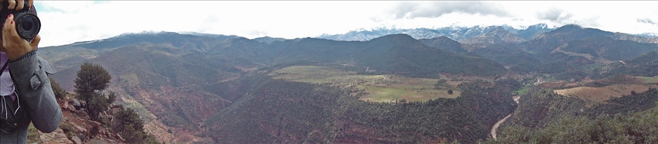 This is one of my friends photographing the beautiful scenery! 