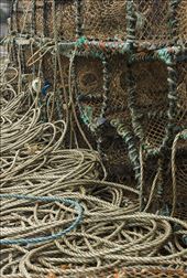 Fish-traps line the boat launch at Kyle of Lochalsh.  : by jesmerk, Views[257]