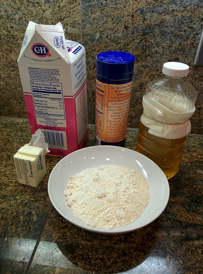 Ingredients for tart crust