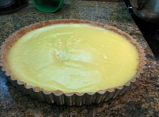 Finished lemon tart