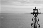 Alcatraz watch tower, unoccupied, much like the surrounding ocean.: by jesscarey, Views[522]