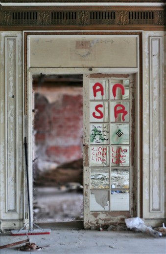 In recent years the inn has suffered a fire, vandalism, a leaky roof and has had its basement flooded to a height of several feet leaving behind inches of mud. In 1998 it finally closed for good. The graffiti on the door reads, “The star in the valley shines brightest in its darkest hour.”