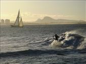 Wild and free. There is nothing quite so wild and free as being a part of the ocean. I think this picture captures the wild and free feeling of surfing and sailing. : by jetha, Views[237]