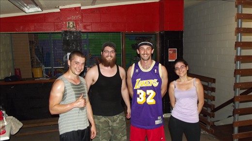 Sweating after basketball 