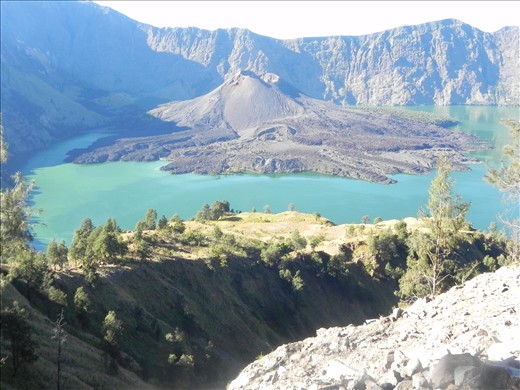 Early in the morning. Almost fall off the cliff for this shot. - Lombok Island