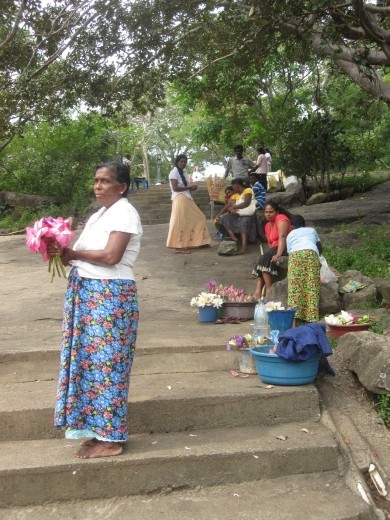 Flowers for the temple.