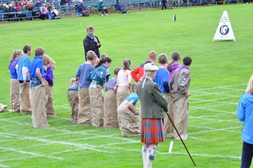 Braemar Highland Games - sack race