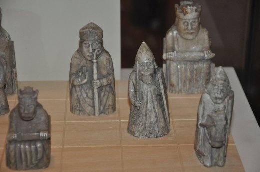 Edinburgh Museum - Isle of Lewis chess pieces (Viking era)