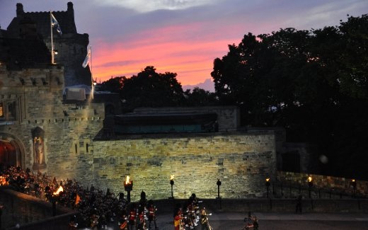 Edinburgh Tattoo - the castle lights up