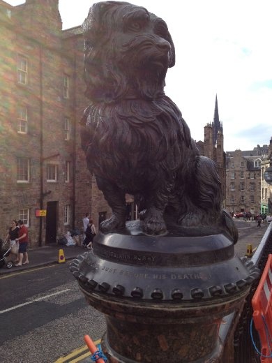 Edinburgh - Greyfriar's Bobby - the famous little dog who stayed by his master