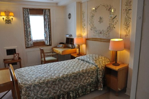 Edinburgh - Royal Yacht Britannia decommissioned in 1994.  The Queen's boudoir.