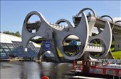 Falkirk Wheel - an invention to lift/drop barges from one canal to another: by jimboandjanet, Views[1391]