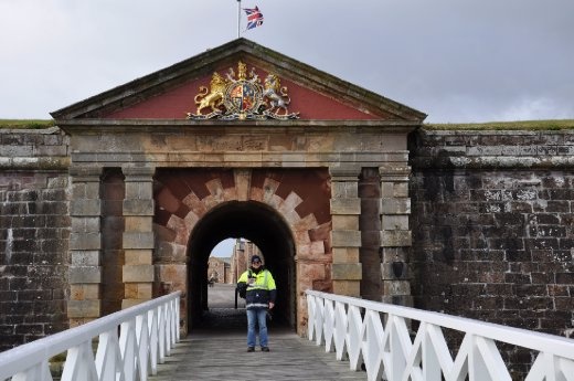 Fort George - once built to keep the Jacobites (Highlanders) out