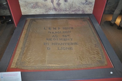 French colours (flag) captured at the Battle of Waterloo c1815