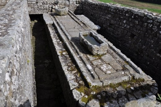 England - a trip over the border to see Hadrian's Wall - the unisex toilet block 