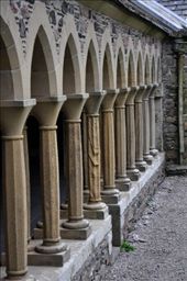 Iona Abbey stone work: by jimboandjanet, Views[362]