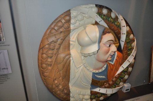 Stirling Castle - a copy of the beautiful wooden carvings that adorn the ceiling in the King's Great Hall