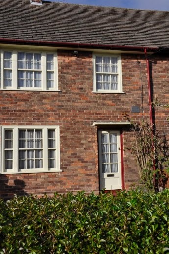 Paul McCartney home - his bedroom was on the top right