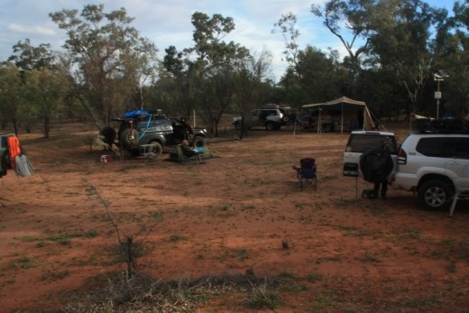 Campsite on the Warrego River in QLD