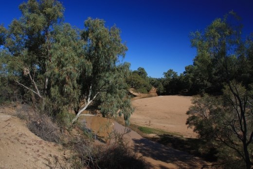 Coopers Creek at our campsite