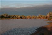 View over the permanent waterhole on the Diamantina at the Hunters Gorge campsite: by jmandjm, Views[228]