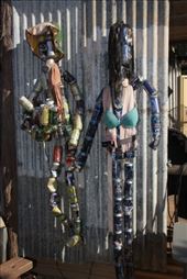 Some 'beer can art' at the Daly Waters Pub: by jmandjm, Views[280]