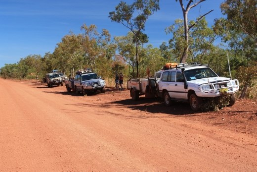 A lunch stop on the Central Arnhem Land Road on the way out to Nhulunbuy