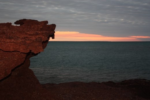 A sunset at Smiths Point - spoilt by the excessive cloud cover