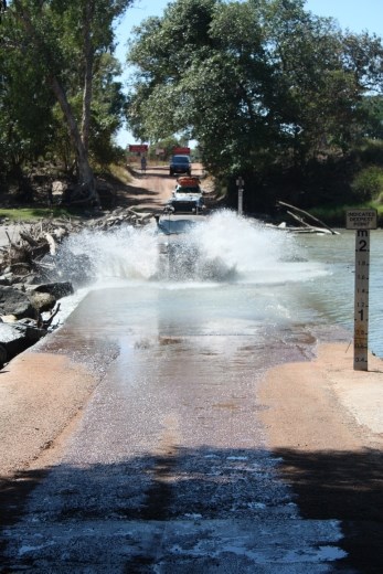 Schuey making a big splash at the crossing