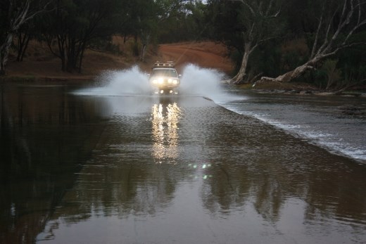 Couldn't help myself - I had to have a go - even with the camper in tow!