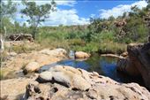 The bottom end of the pool where it overflows into a narrow creek: by jmandjm, Views[159]