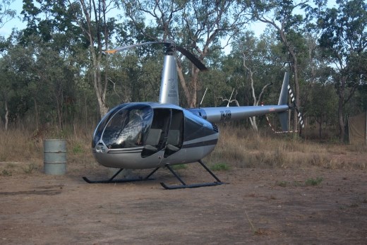 The small chopper that I took a flight in over the Southern Lost City