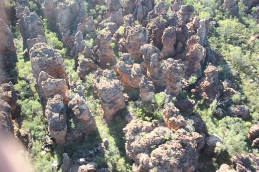 Looking down into the lost city - it gives you an amazing perspective